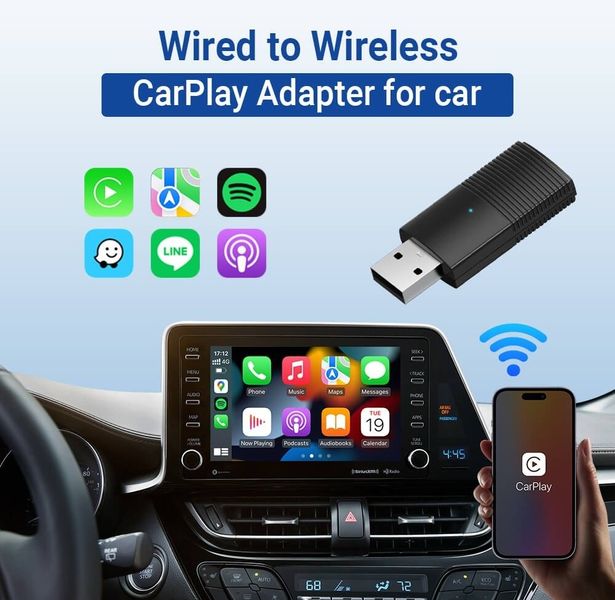 Бездротовий адаптер Ottocast Mini Wireless Apple CarPlay Adapter 1313516 фото